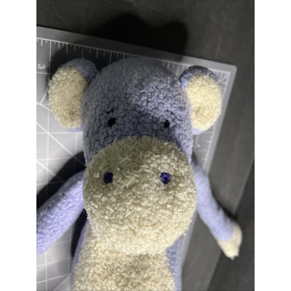 Vintage Manhattan Toy Purple Monkey Stuffed Plush Toy Fleece Beans Smile 18”